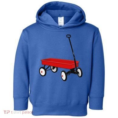 Red Wagon Vintage Toy Toddler Hoodie