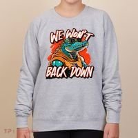 Retro We WonT Back Down Blue And Orange Gator Women's Sweatshirt thumb 0