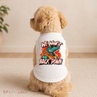 Retro We WonT Back Down Blue And Orange Gator Doggie Tank thumb 2
