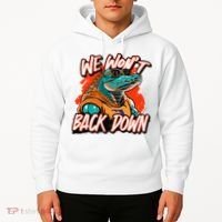 Retro We WonT Back Down Blue And Orange Gator Hoodie thumb 2