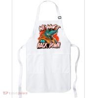 Retro We WonT Back Down Blue And Orange Gator Apron thumb 0