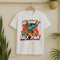 Retro We WonT Back Down Blue And Orange Gator T-Shirt thumb 2