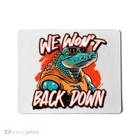 Retro We WonT Back Down Blue And Orange Gator Mousepad thumb 0