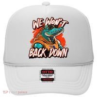 Retro We WonT Back Down Blue And Orange Gator Hat thumb 0