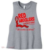 Red Wigglers WKRP In Cincinnati Women's Racerback Cropped Tank thumb 0