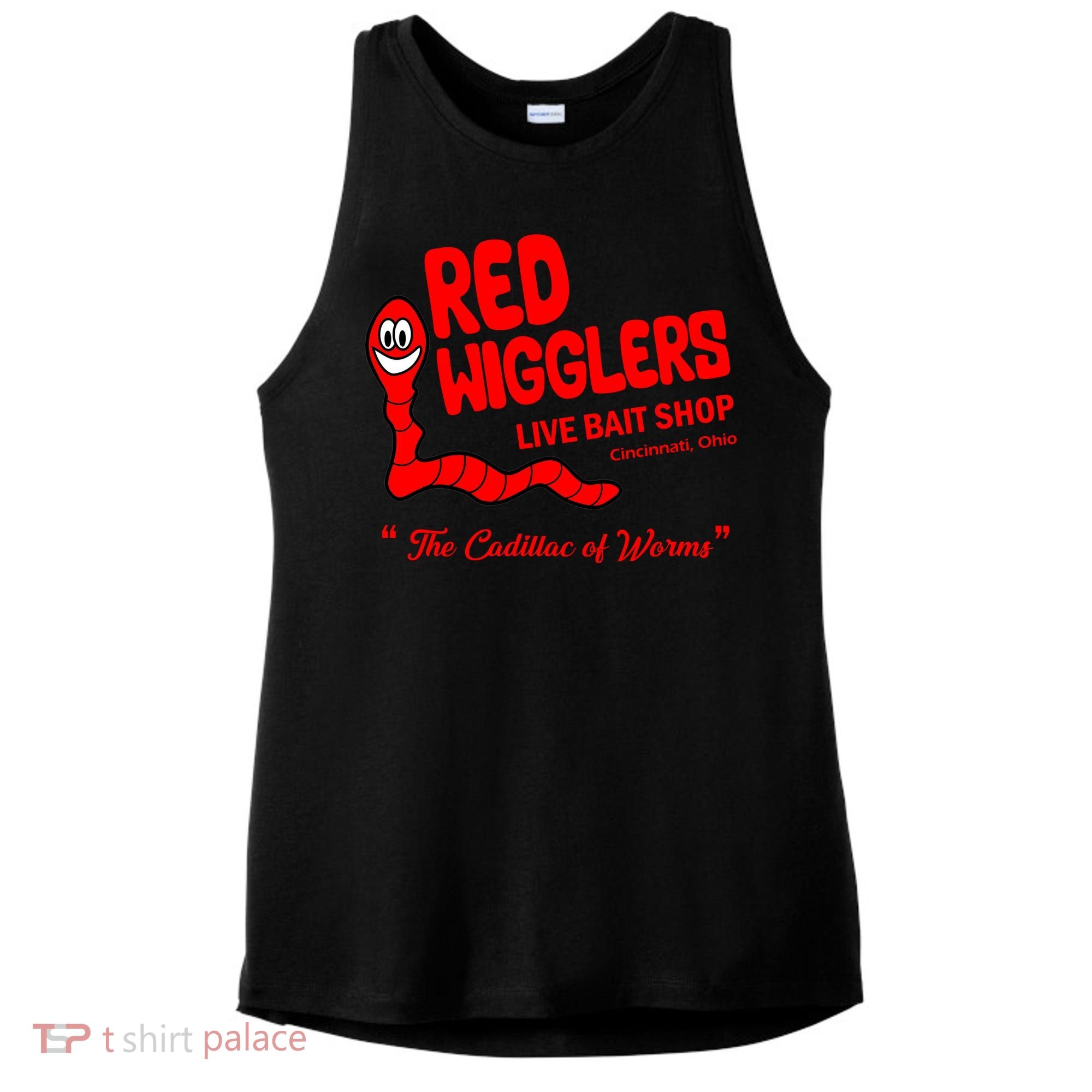 Red Wigglers WKRP In Cincinnati Ladies PosiCharge Tri-Blend Wicking Tank