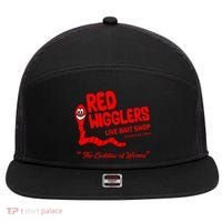 Red Wigglers WKRP In Cincinnati 7 Panel Mesh Trucker Snapback Hat thumb 0