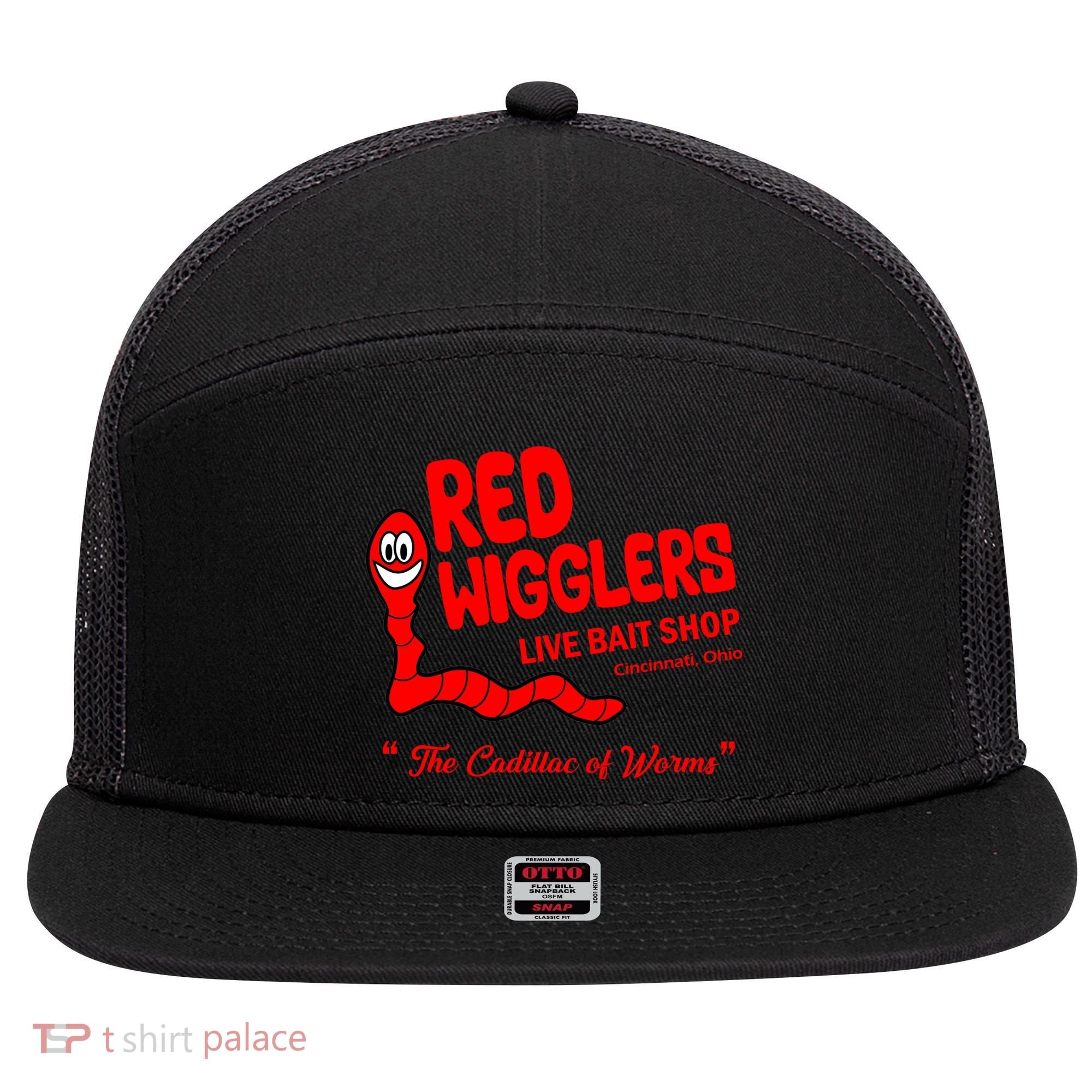Red Wigglers WKRP In Cincinnati 7 Panel Mesh Trucker Snapback Hat