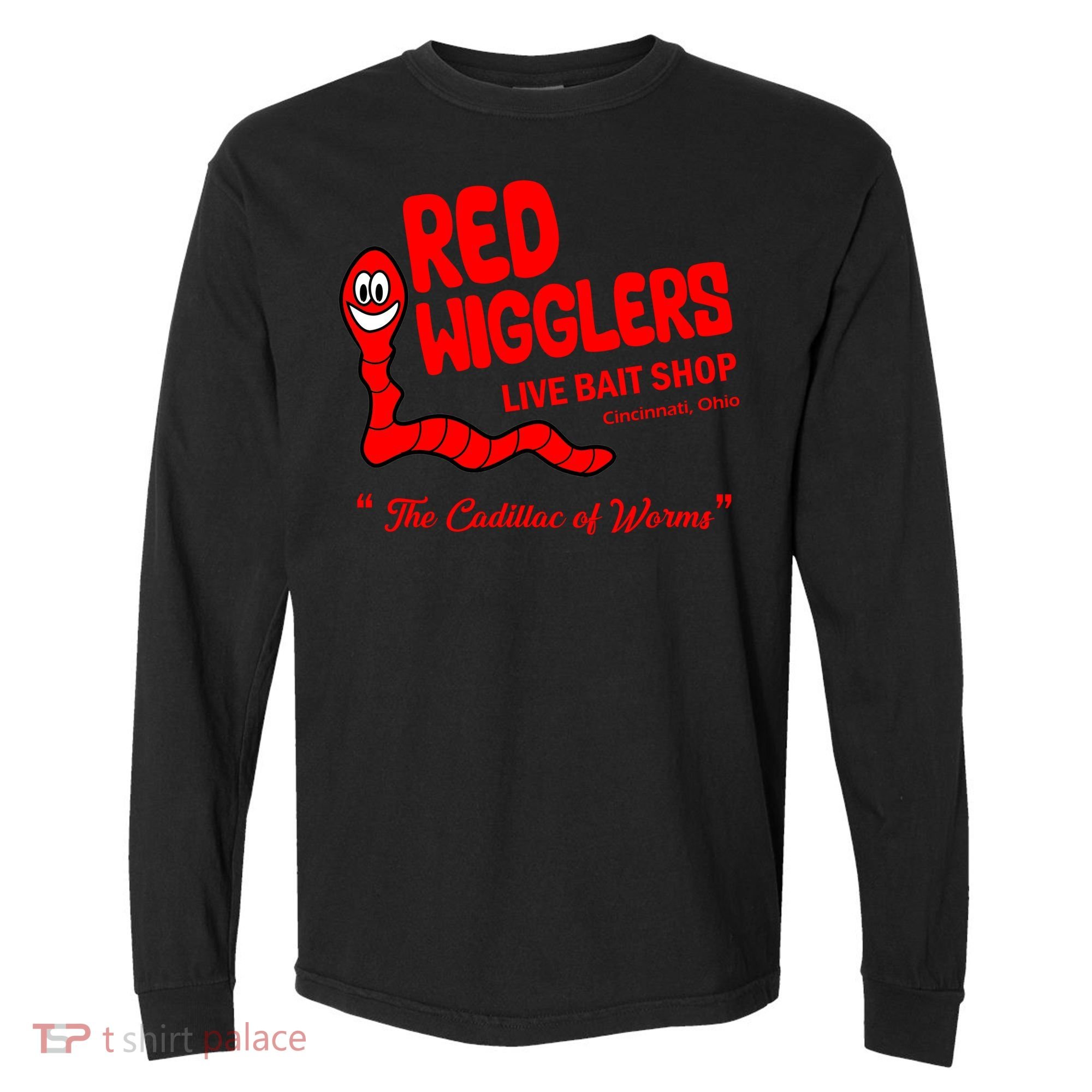 Red Wigglers WKRP In Cincinnati Comfort Colors Heavyweight Long Sleeve T-Shirt