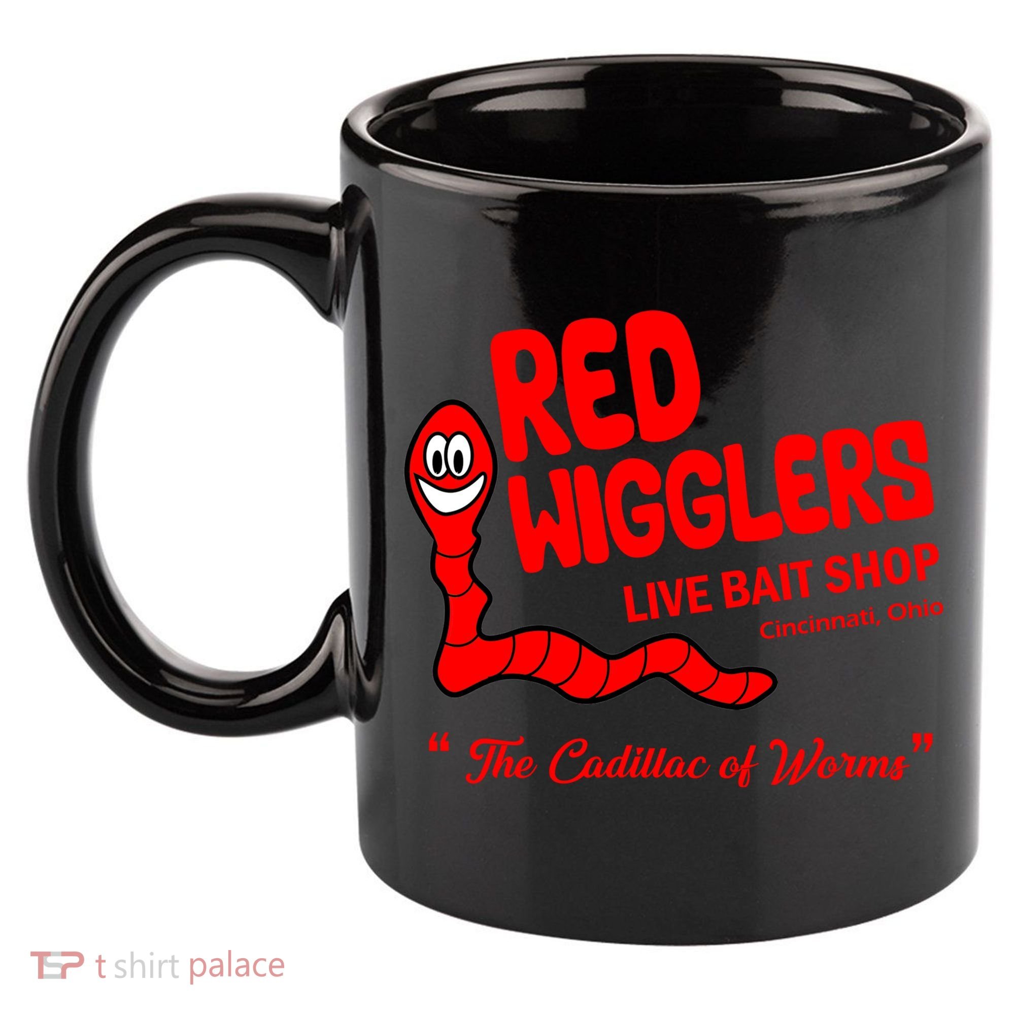 Red Wigglers WKRP In Cincinnati 11oz C Handle Ceramic Mug