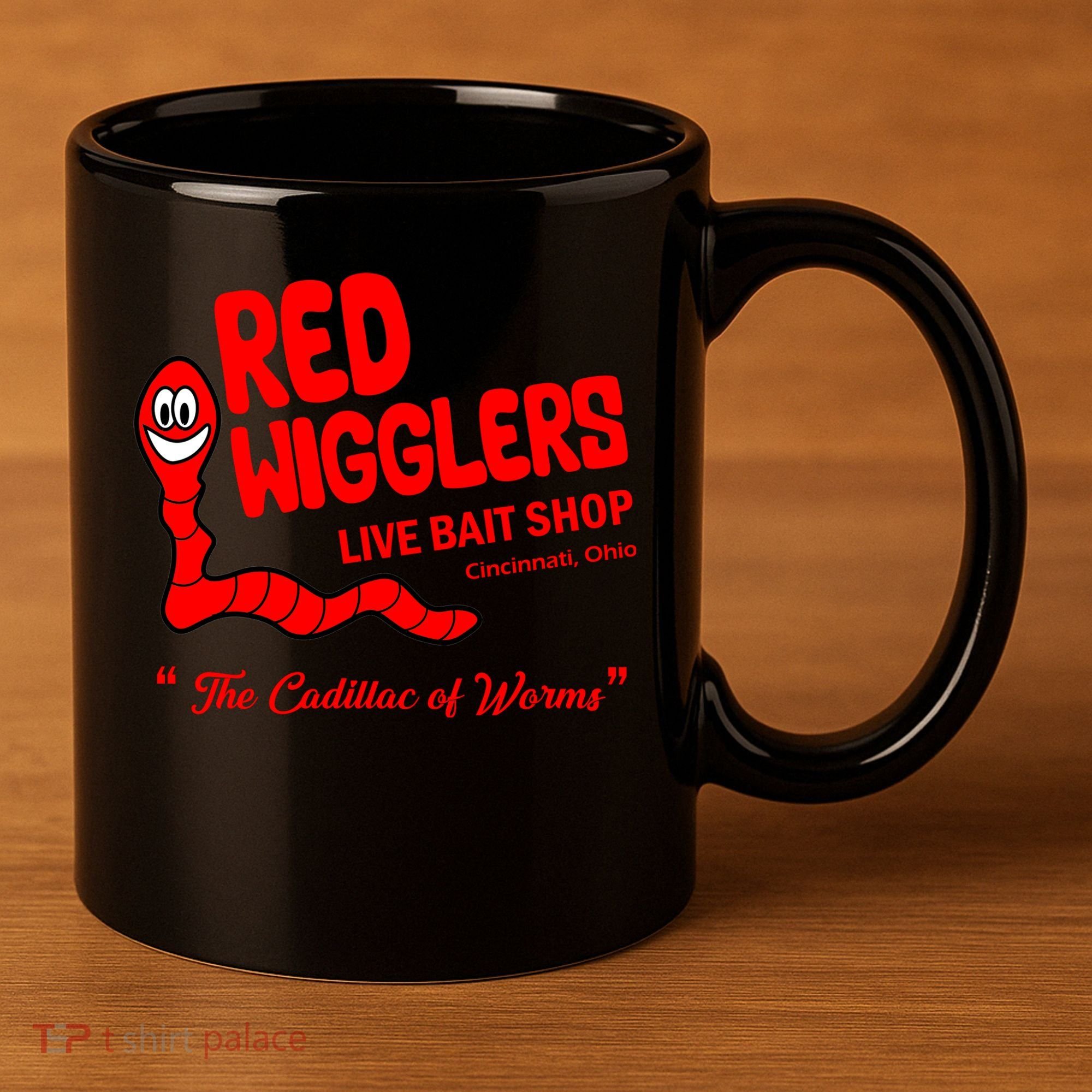 Red Wigglers WKRP In Cincinnati 11oz C Handle Ceramic Mug