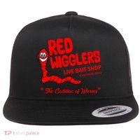 Red Wigglers WKRP In Cincinnati Flat Bill Trucker Hat thumb 0