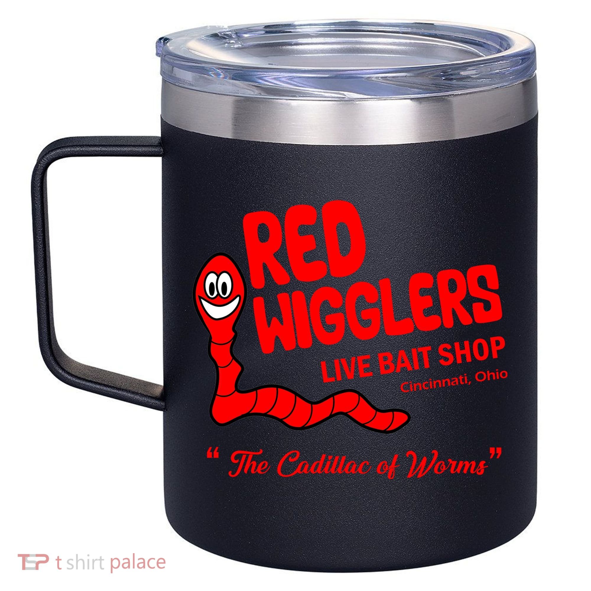 Red Wigglers WKRP In Cincinnati 12oz Stainless Steel Coffee Mug