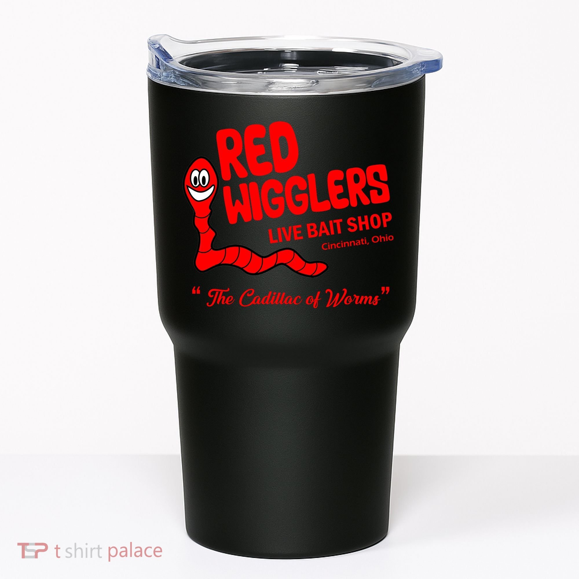 Red Wigglers WKRP In Cincinnati Tumbler