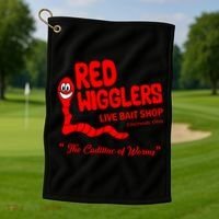Red Wigglers WKRP In Cincinnati Golf Towel thumb 1