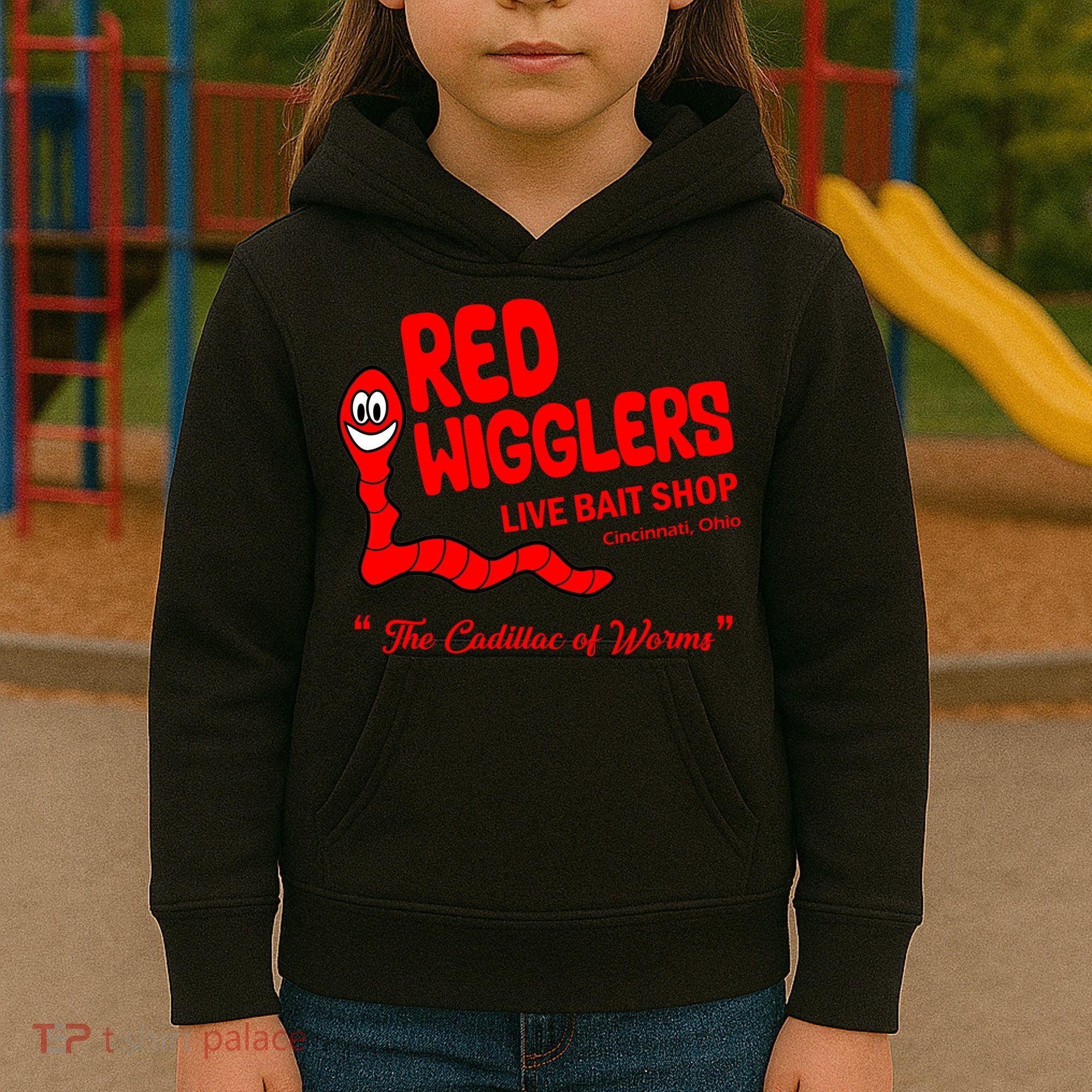 Red Wigglers WKRP In Cincinnati Kids Hoodie
