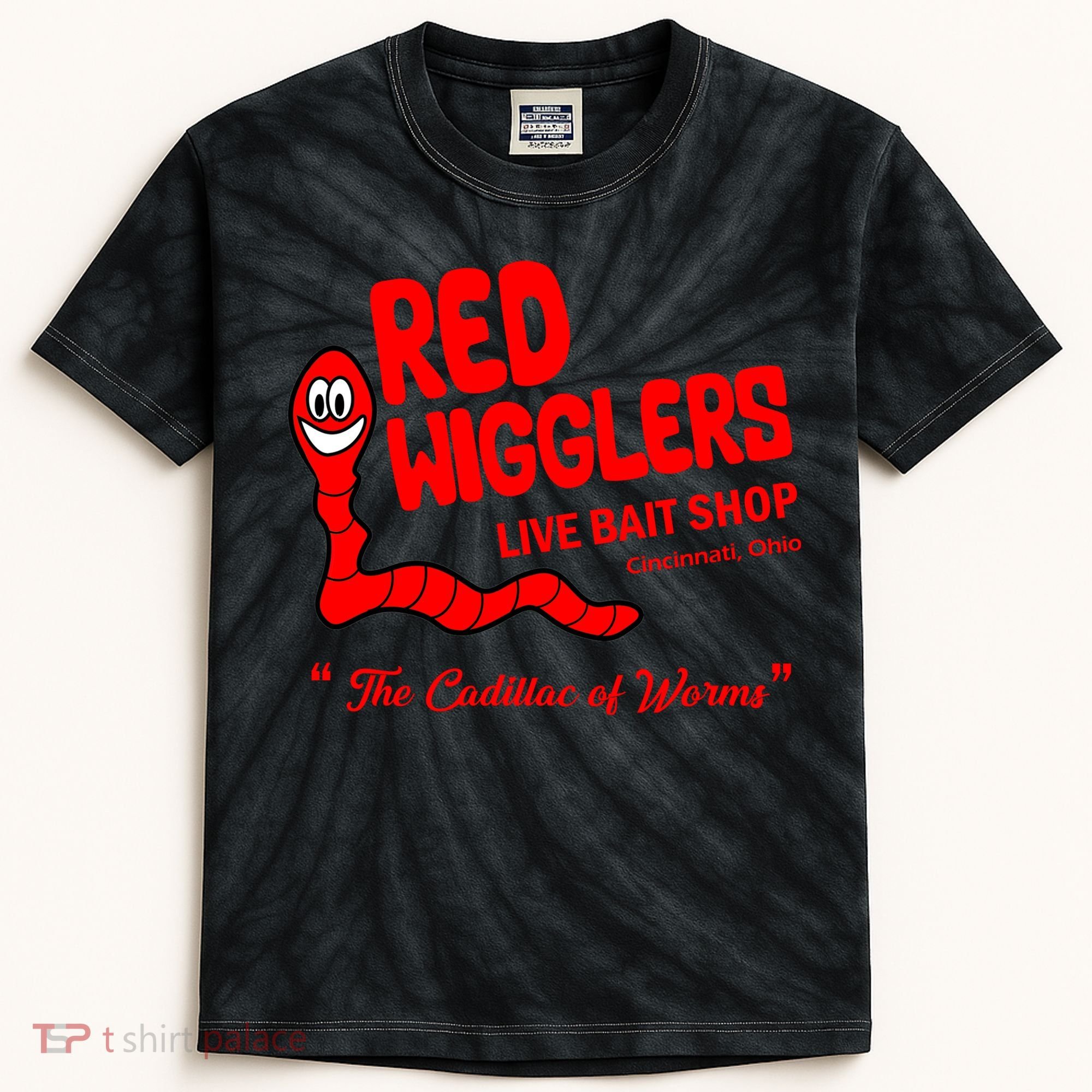 Red Wigglers WKRP In Cincinnati Kids Tie-Dye T-Shirt
