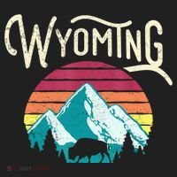 Retro Wyoming, WY Mountains State Wildlife Gift Hat thumb 2
