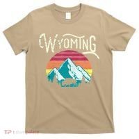 Retro Wyoming, WY Mountains State Wildlife Gift T-Shirt thumb 0