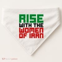 Rise With Women Of Iran USA-Made Doggie Bandana thumb 0
