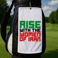 Rise With Women Of Iran Golf Towel thumb 2