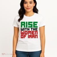 Rise With Women Of Iran Women's T-Shirt thumb 4