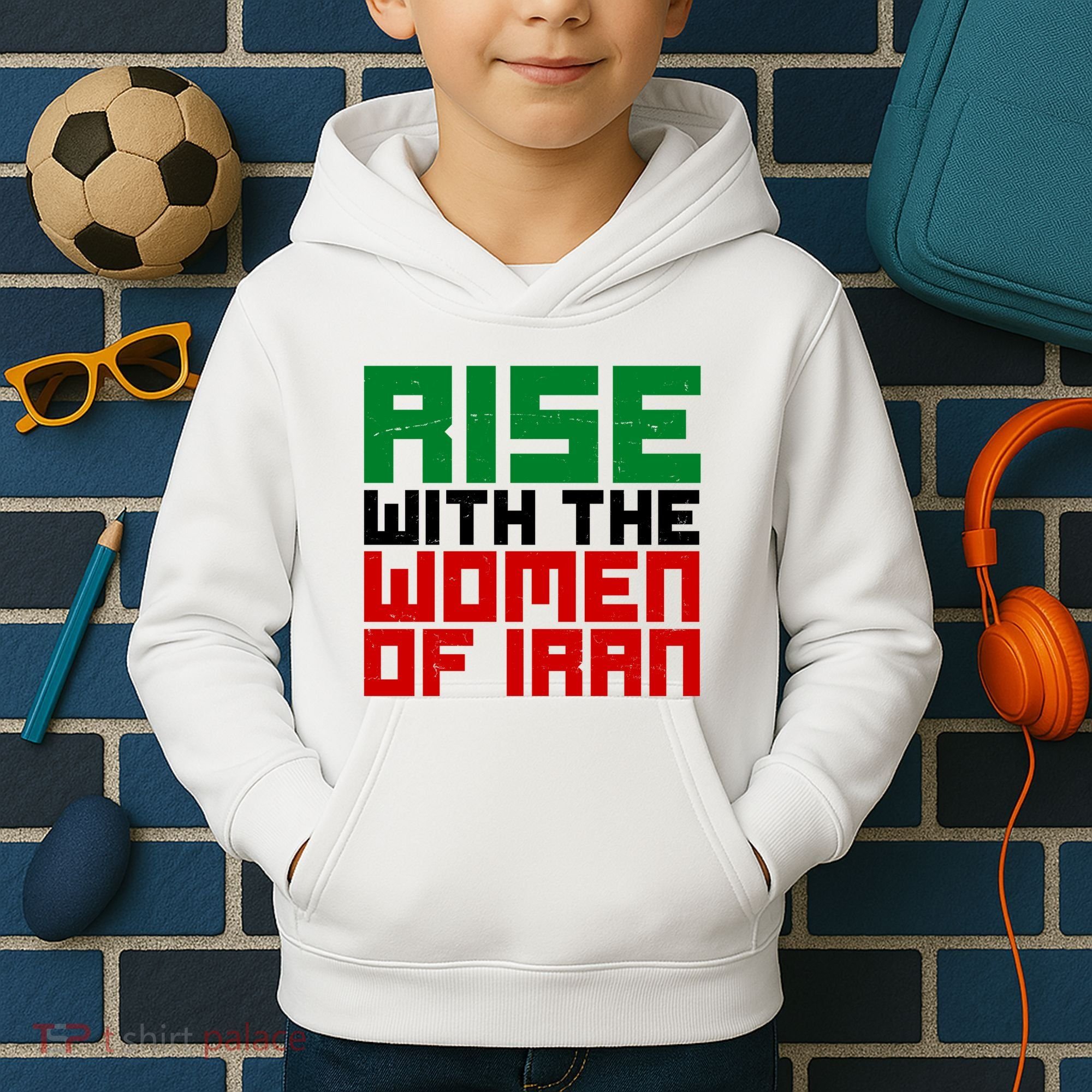 Rise With Women Of Iran Kids Hoodie