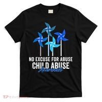 Rainbow We Wear Blue Child Abuse Prevention Month Awareness T-Shirt thumb 0
