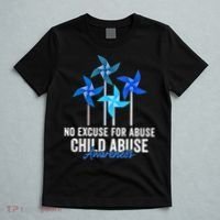 Rainbow We Wear Blue Child Abuse Prevention Month Awareness T-Shirt thumb 5