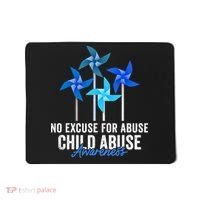 Rainbow We Wear Blue Child Abuse Prevention Month Awareness Mousepad thumb 0