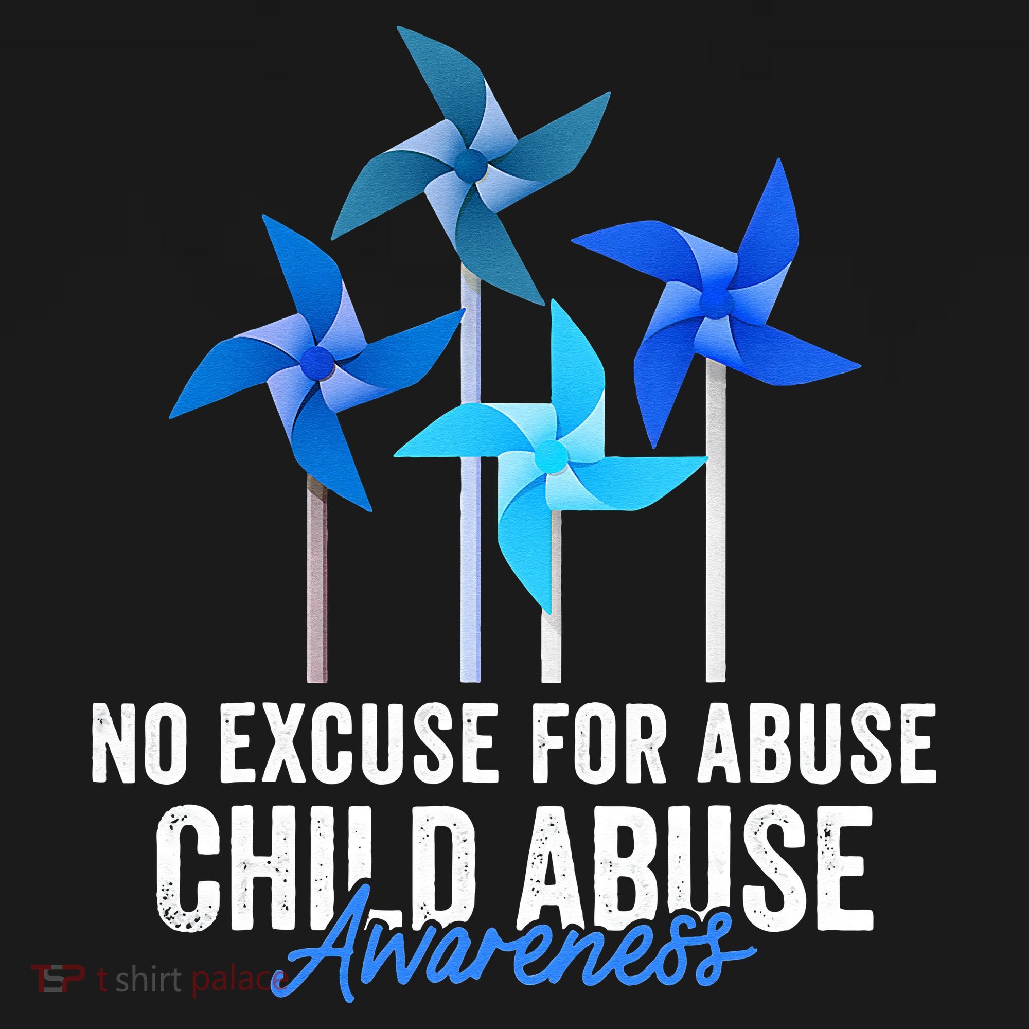 Rainbow We Wear Blue Child Abuse Prevention Month Awareness Baby Bodysuit