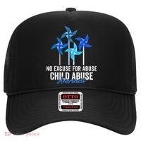 Rainbow We Wear Blue Child Abuse Prevention Month Awareness Hat thumb 0