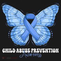 Rainbow We Wear Blue Child Abuse Prevention Month Awareness Women's T-Shirt thumb 6