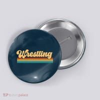 Retro Wrestling Wrestling Button thumb 0
