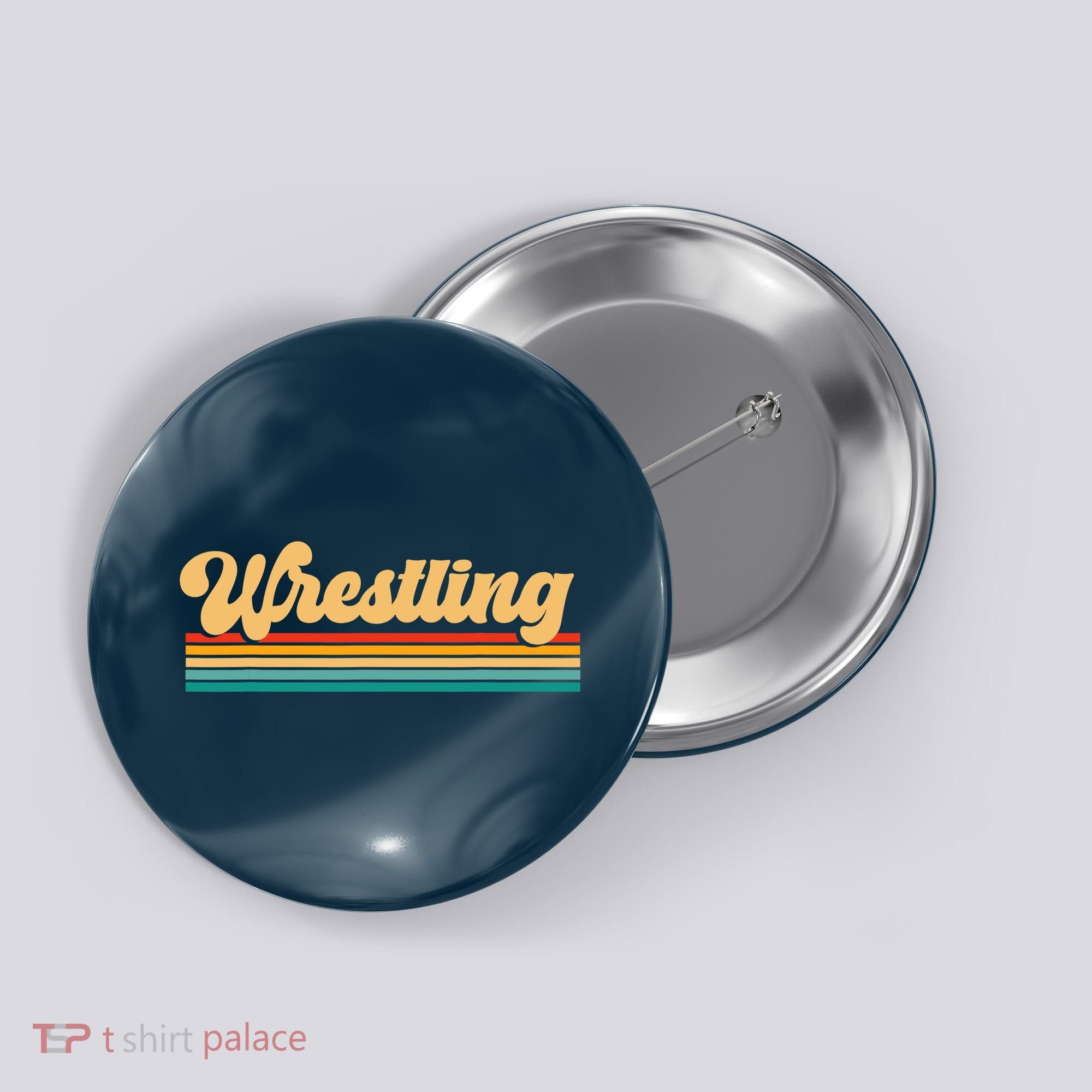Retro Wrestling Wrestling Button