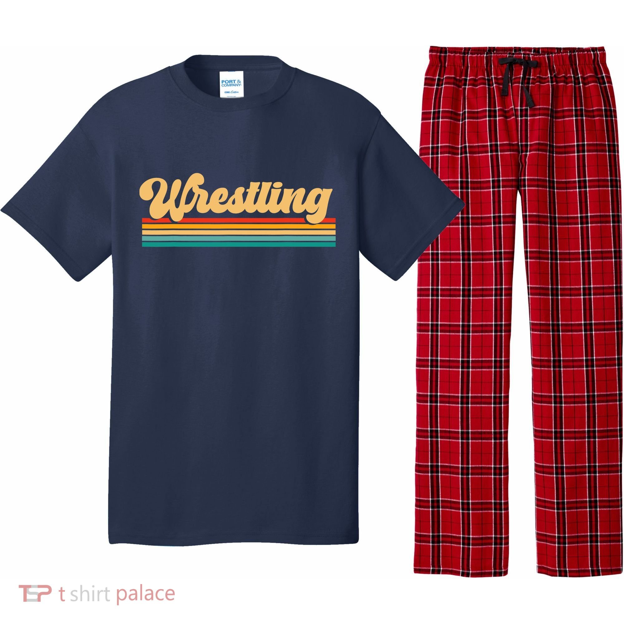 Retro Wrestling Wrestling Pajama Set