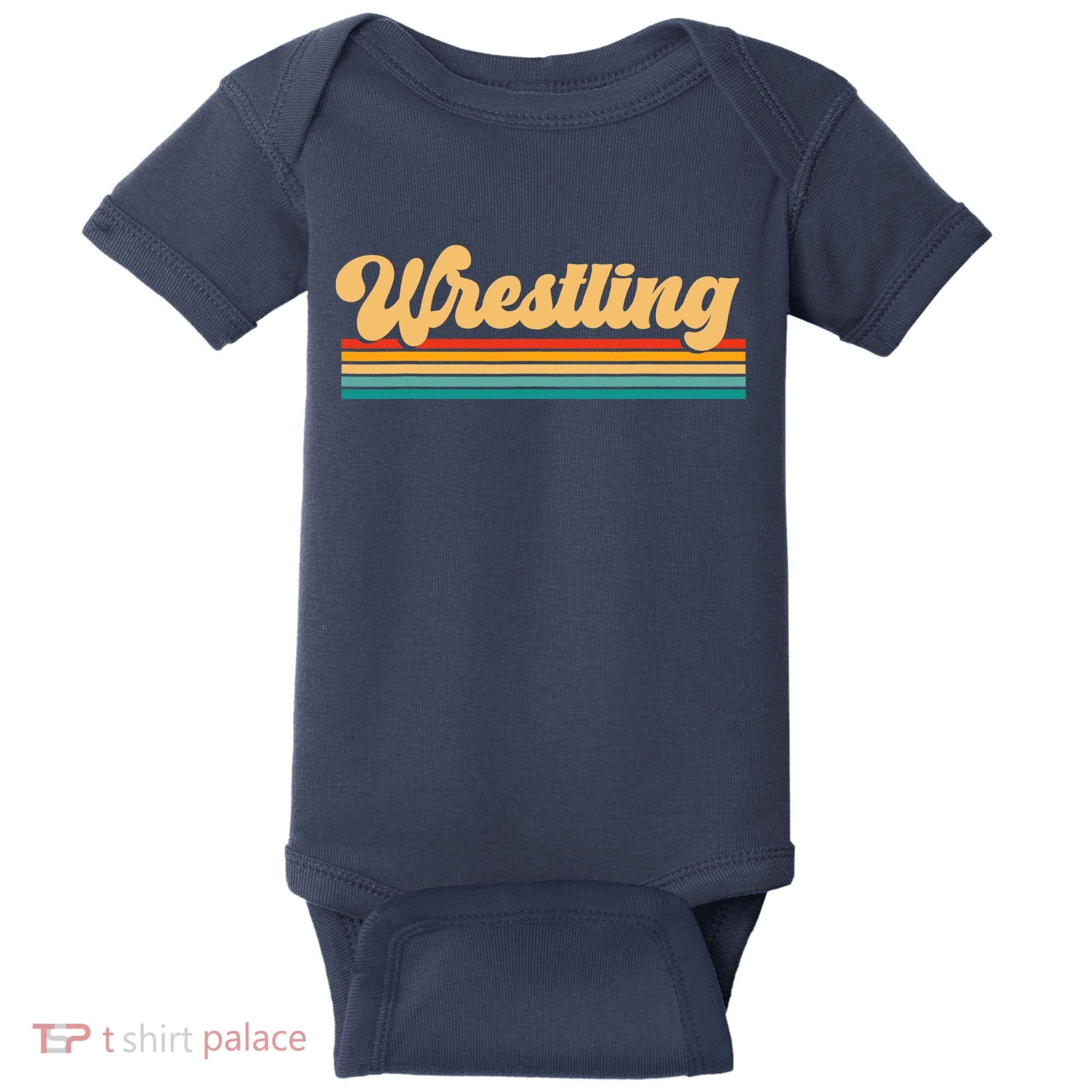 Retro Wrestling Wrestling Baby Bodysuit