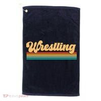 Retro Wrestling Wrestling Golf Towel thumb 0