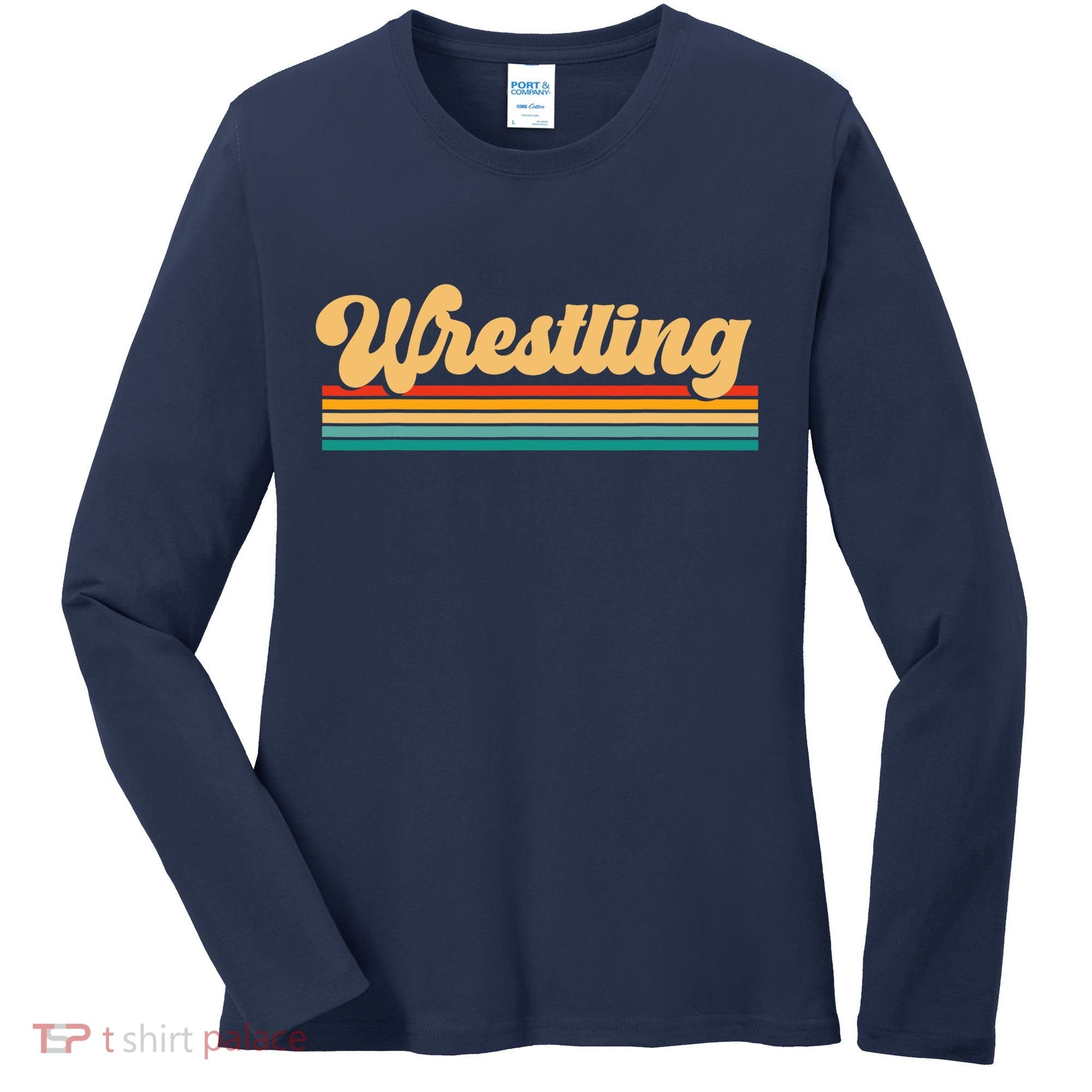 Retro Wrestling Wrestling Women's Long Sleeve Shirt