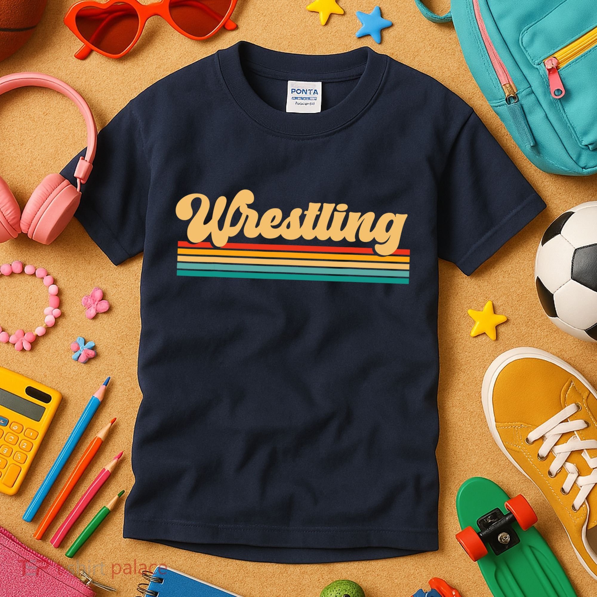 Retro Wrestling Wrestling Kids T-Shirt