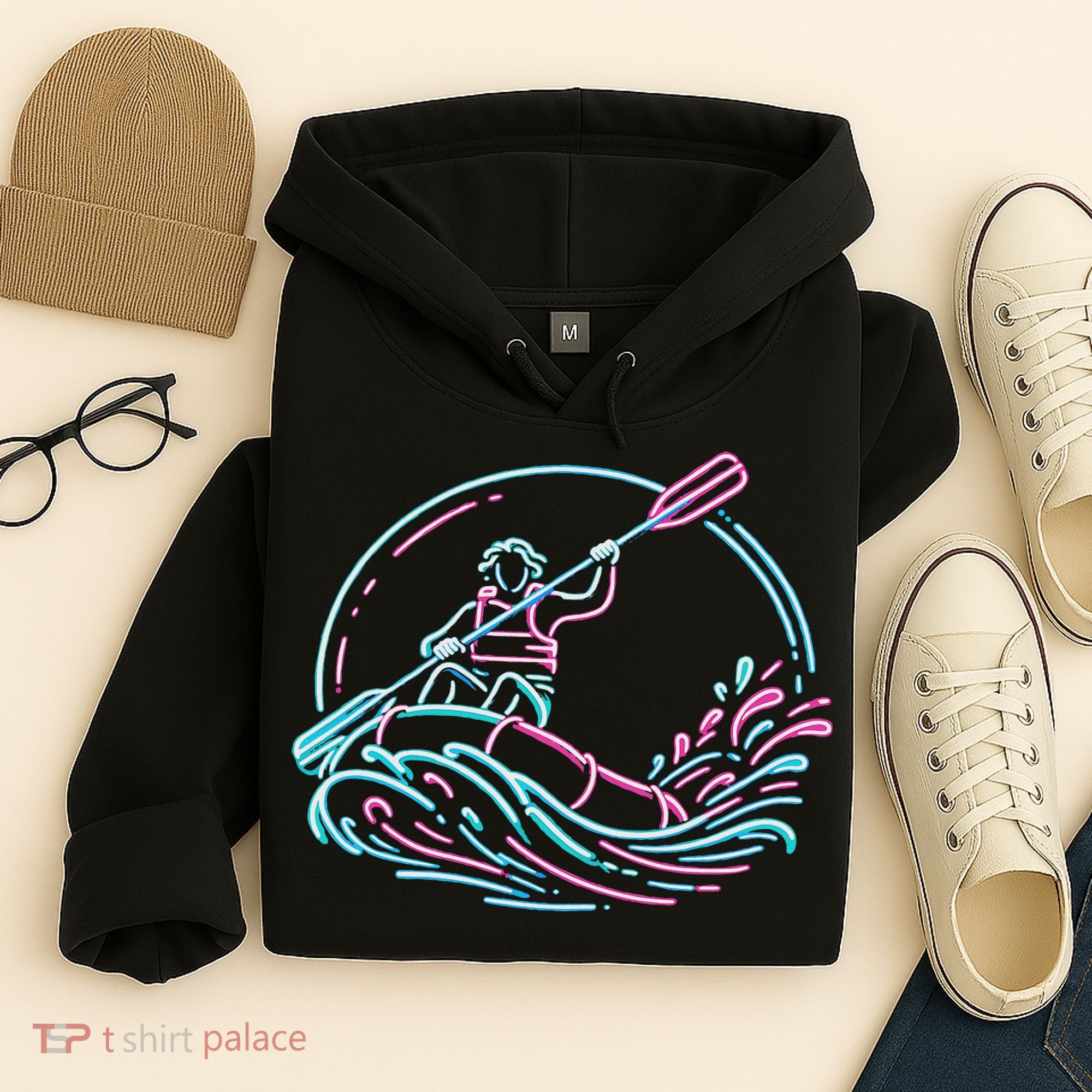 River White Water Rafting Rafter Hoodie