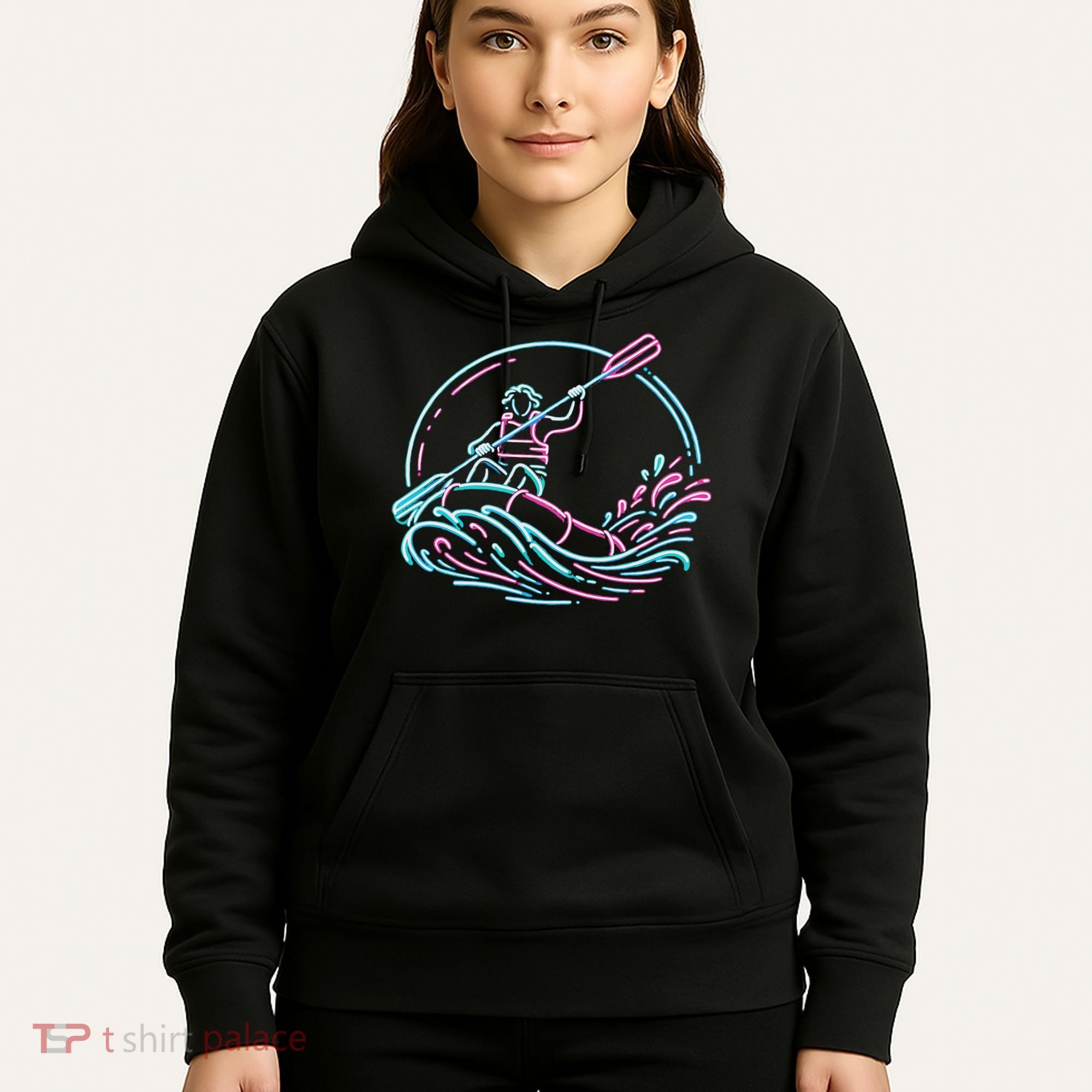 River White Water Rafting Rafter Hoodie