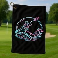 River White Water Rafting Rafter Golf Towel thumb 1