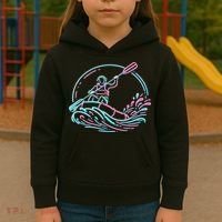 River White Water Rafting Rafter Kids Hoodie thumb 3