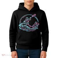 River White Water Rafting Rafter Kids Hoodie thumb 4