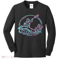 River White Water Rafting Rafter Kids Long Sleeve Shirt thumb 0