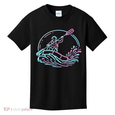 River White Water Rafting Rafter Kids T-Shirt