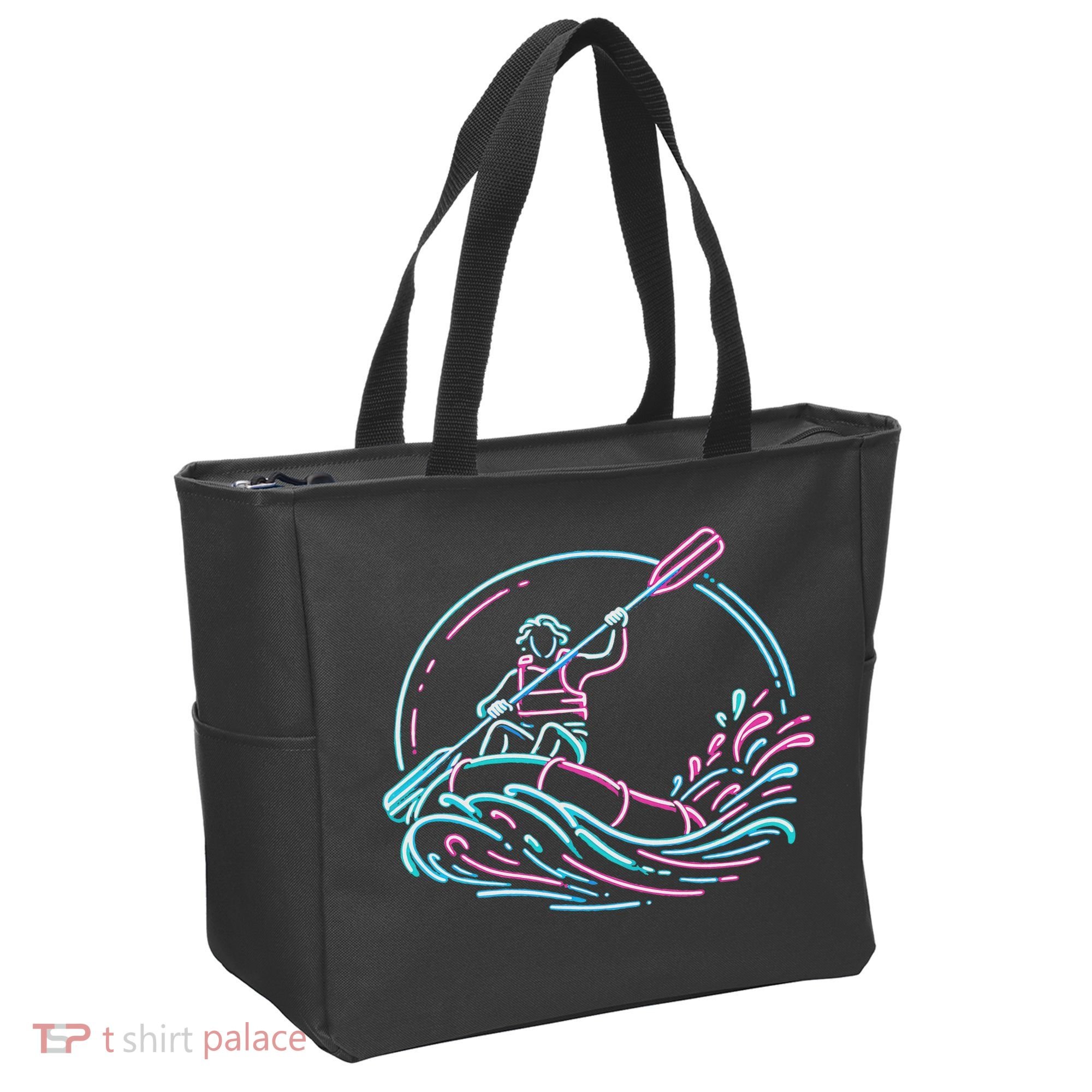River White Water Rafting Rafter Tote Bag