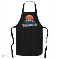 Retro Washington Wn Mountains State Outdoor Apron thumb 0