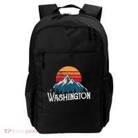 Retro Washington Wn Mountains State Outdoor Backpack thumb 0